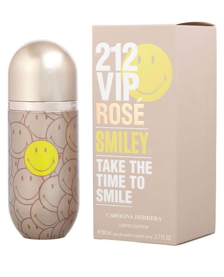 Carolina Herrera 212 VIP Rosé Smiley Limited Edition